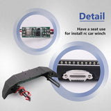Metal Front & Rear Bumper With LED Light For 1/10 RC Crawler Axial II 90046 SCX10 III AXI03007 Upgrade Parts