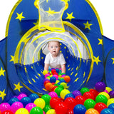 Childrens Pool Ball Pit Crawl Tunnel Outer Space Tent For Kids Indoor Outdoor Play House