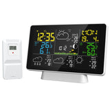 Tuya WIFI Station 7.5Inch Display Thermometer Hygrometer Indoor Outdoor Rain/Wind Gauge Weather Forecast US Plug