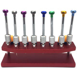 8 Pcs Screwdrivers with Metal Stand Tool for Repair Watch Screwdriver Set