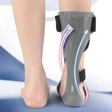 1Pair Adjustable Medical AFO Brace-Ankle Orthosis Drop Foot Stabilizer Support for Walking with Shoe