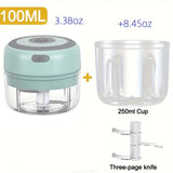 3.38 oz/8.45 oz mini electric USB chili shredder, durable ginger and vegetable shredder