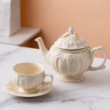 1 Set, Ceramic Sup Set, Tea Pot, British Retro Ceramic Cup,  Milk Coffee Cup Set,