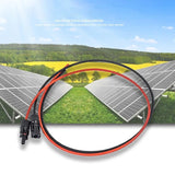 2m Extension Cables 2.5 Square Wire Cable with PV DC Connector Used in Solar Panel System IP68 1500V Rated Voltage