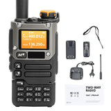 UV K6 Walkie Talkie AM FM Two Way Radio Long Range Receiver USB Rechargeable With 200 Channels Flashlight For Hiking Outdoor
