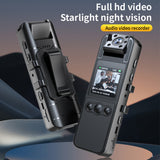 1080P Camera with Audio and Video Wearable Body Cam Mini Webcam 180° Rotatable Lens for Law Enforcement Recording