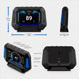 P21 4x4 Inclinometer Car Level Sensor HUD Gradient GPS Real-Time Off-road Vehicle System Speedometer Auto Accessories