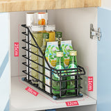 1PCS Shelf Under The Sink Cupboard Storage Rack Lid And Spice Jar Organizer For Kitchen Counter