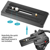 Digital Quick Release Camera Mount Bracket Support Base Plate For Manfrotto 500ah 701 577 Adapter Clamp Tripod Hydr