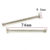 4Pcs Metal Dog Bone Drive Shaft For Wltoys 104001 1/10 RC Car Upgrades Parts Accessories