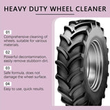 Multi-Function Tire Rim Wheel Cleaner Rust Remover Rapid Removal Of Brake Dust Safe For Automobile RV