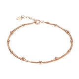 18K Gold Double Layer Pearl Star Bracelet