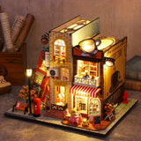 1pc Dollhouse Miniature With Furniture Kit, Handmade DIY House Model For Gift Of Teens And Adult