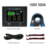 10-100V 50A 100A 200A 300A 400A Bidirectional Current Detection Coulomb Meter 3.5-inch Touch Screen Battery Level Indicator