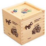27 Pcs Children Wood Alphabet Letters Stacking Building Blocks Craft Early Learning Educational Toys Baby Room Decor