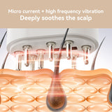 Scalp Oil Application Massager Comb Smart Red Light Therapy Electric Head Hair Scalp Massager Brush For Hair Growth Waterproof