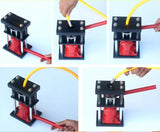 portable manual hand press hydraulic jack hose pipe crimp hine air tube ferrule collar bender