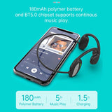 Sports Bluetooth Headphones Bone Conduction Not In-ear MP3 Earphone Stereo Waterproof Sweatproof Headset Support TF Card