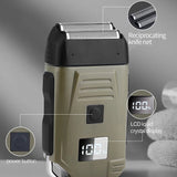 Resuxi JK-2079 LCD Digital Display Reciprocating Electric Shaver Hair Trimmer Men's Multifunctional Shave
