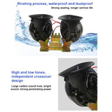 2Pcs/lot Universal Dc 12V/24V Electric Snail Horn Super Loud Waterproof Subwoofer for Car Truck Suv Boat Accessory