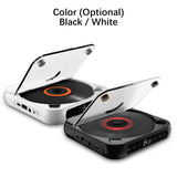 BT5.1 Portable Music Player FM Radio Desktop CD Runner with Dustproof Cover LED Display 6 Modes A-B Repeat Timer