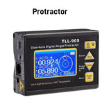 TLL-90S High Precision Laser Angle Protractor 0.005° Dual-Axis Digital Incometer 0.001° Magnetic Electronic Level Meter RS485