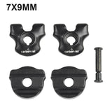 Bike Seatpost Clamp For Carbon Saddle Rails 7x9/7x7mm Bicycle Oval/Round Clip Steel Mountain Road Bikes Accessories
