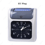 Electronic Clock Recorder LCD Recording Digital Attendance hine Card Time for Office Factory Employee Check in