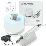 New Brushless Nail Drill Manicure Machine 35000RPM Professional Electric Nail Sander Lower Noise With Hidden Lift Storage 80W