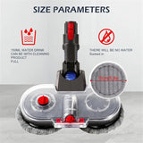 Electric Head Attachment for Dyson V7 V8 V10 V11 V12 V15, Dual Rotating Motors with 6 Pieces Washable Mop Pads