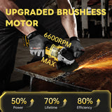 125mm Brushless Angle for 20V Battery 6600RPM 4 Speeds Electric Metal Grinder Polishing Cutting hine