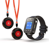 1000+Feet Long Range IP67 Caregiver Pager restaurant Pagers call Button Waterproolert Call Buttons for Waiter