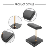 Marble Bracelet Display Black PU Leather Watch Placement Jewelry Stand