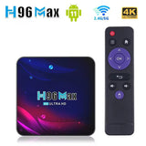 H96 Max V11 Smart TV BOX Android 11 4GB RAM 64GB Rockchip 3318 3D Video BT4.0 HD 4K Media Player 4G 5G Dual WiFi Set Top Box