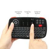 Rii i4 Mini Wireless Keyboard Bluetooth 2.4GHz Dual Modes Handheld Fingerboard Remote Control Compatible with Windows/Android