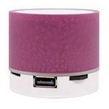 A9 Crack Pattern Mini Speaker Colorful Light Support U Disk TF Card AUX Port Wireless Portable