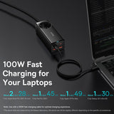 Baseus 100W GaN3 Pro USB Charger Desktop Power Strip Station Type C PD QC Quick Charge 4.0 3.0 Fast Charging