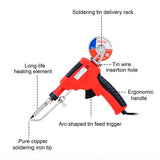 JCD-129B-7 80W Soldering Tin Gun Kit Electronic Solder Iron Guns Soldering Wires for Jewelry Home DIY Circuit Board Repair Soldering Tools