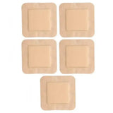 5pcs Medical Silicone Foam Border Adhesive Waterproof Wound Dressing Healing Pads Patch Prevent Sticking New