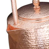 1.2 Liter Solid Copper Tea Pot Kettle - 5.5x7.4inch Traditional For Gas & Electric