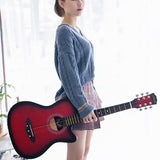 38 Inch Acoustic Guitar with Starter Kit and Gig Bag - Classical Student Guitar for Kids, Boys, Girls, Teens, Beginners