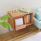 1/6 Scale Miniature Dollhouse Magazine Cabinet Mini Bookshelf For s Blyth Doll House Furniture Ac