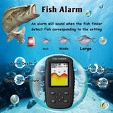Portable Rechargeable Handheld Fish Finder Wireless Sonar Sensor Depth Locator
