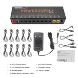 11-Channel Guitar Independent Short Circuit Protection Board Power Supply for 9V/12V/18V Effect Pedal
