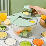 Vegetable Pasta Fries Pump Manual Water Salad Spinner Fruit Drain Basket Dryer Hand Crank Kitchen Gadget