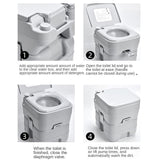 Chemical toilet portable toilet camping tent boat 24L load-bearing 200KG