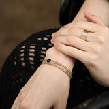 Women's Fashion Simple Agate Braided String