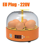 6/9/12 Eggs Fully Automatic Turning Incubator - Digital Temp Control for Farm Animals. Ideal Hatchery Brooder.