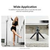 Desktop Mini Travel Stand Metal Phone Tripod 1/4Inch Screw 2-Level for Gimbal Stabilizer Selfie Stick DSLR Camera