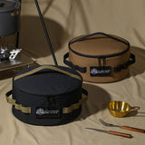 Multipurpose Picnic Utensils Kit Bag Waterproof Fall Resistance Pot Cookware Holder Camping Tool Tableware Handbag